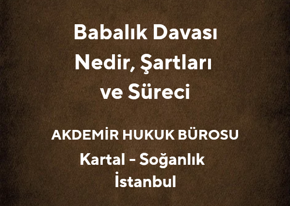 Babalık Davası Nedir, Şartları ve Süreci | Kartal Aile Hukuku Avukatı